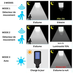 Projecteur Solaire Extérieur 350000LM – Capteur de Mouvement & Télécommande (Capella) - LUMICONCEPT