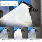 Lampadaire Solaire LED 156 LED avec Capteur de Mouvement – Super Lumineux, Étanche IP65 pour Extérieur (Orion) - LUMICONCEPT