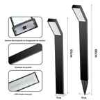 Borne Solaire LED Extérieure – Étanche IP65, Éclairage de Jardin et Allée (Lyra) - LUMICONCEPT