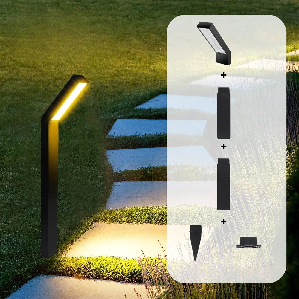 Borne Solaire LED Extérieure – Étanche IP65, Éclairage de Jardin et Allée (Lyra) - LUMICONCEPT