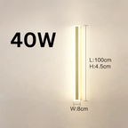 Applique Murale LED Extérieure – Étanche IP65, Longue Lampe pour Couloir, Escalier, Balcon, Entrée et Jardin (Cassiopeia) - LUMICONCEPT