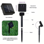 Guirlande Solaire LED 30 Lumières Sakura – Étanche, Décoration de Jardin et Fêtes (Lyra) - LUMICONCEPT