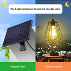 Suspension Solaire LED – 180 LED Ultra-Lumineuses, Télécommande, 5 Modes, Étanche IP65 (Cassiopeia) - LUMICONCEPT