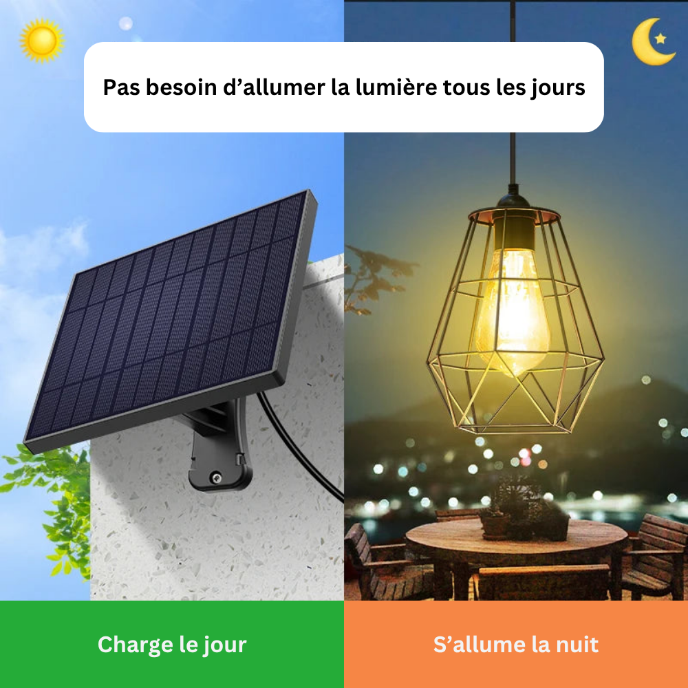 Suspension Solaire LED – 180 LED Ultra-Lumineuses, Télécommande, 5 Modes, Étanche IP65 (Cassiopeia) - LUMICONCEPT