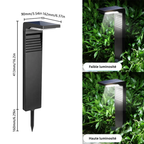 Borne Solaire LED Extérieure – Étanche IP45 - Tête Orientable, 4 Modes, Jardin et Allée (Phoenix) - LUMICONCEPT