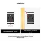 Applique Murale Solaire LED Extérieure – Étanche IP65, Éclairage Haut et Bas, Terrasse, Jardin, Clôture et Villa (Phoenix) - LUMICONCEPT