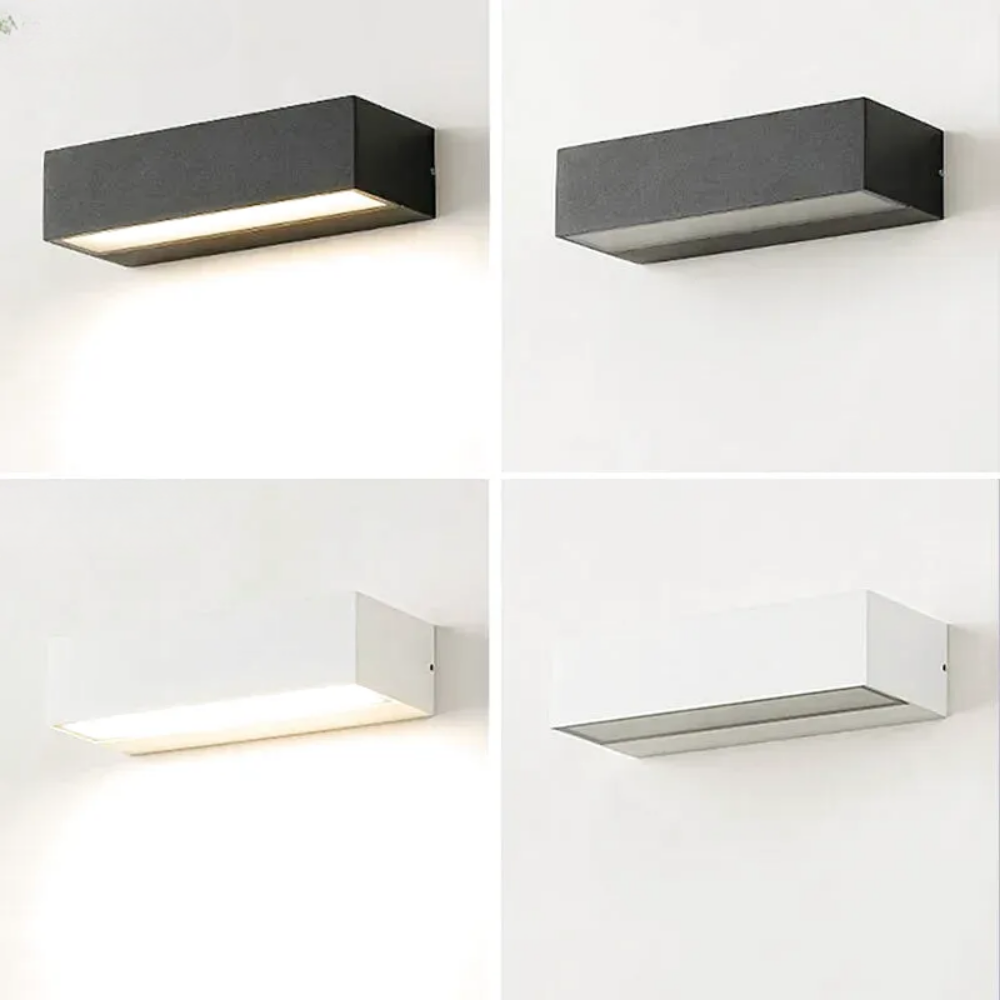 Applique Murale LED Extérieure – Étanche IP65, Aluminium, Décoration Porche, Maison et Garage (Hydra) - LUMICONCEPT