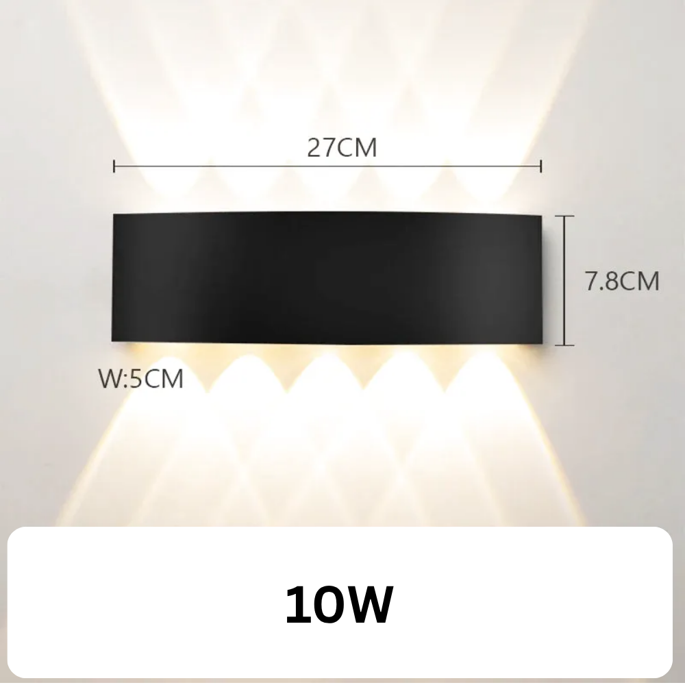 Applique Murale LED Moderne – Extérieur - Étanche IP65 - Allée et Jardin (Andromeda) - LUMICONCEPT