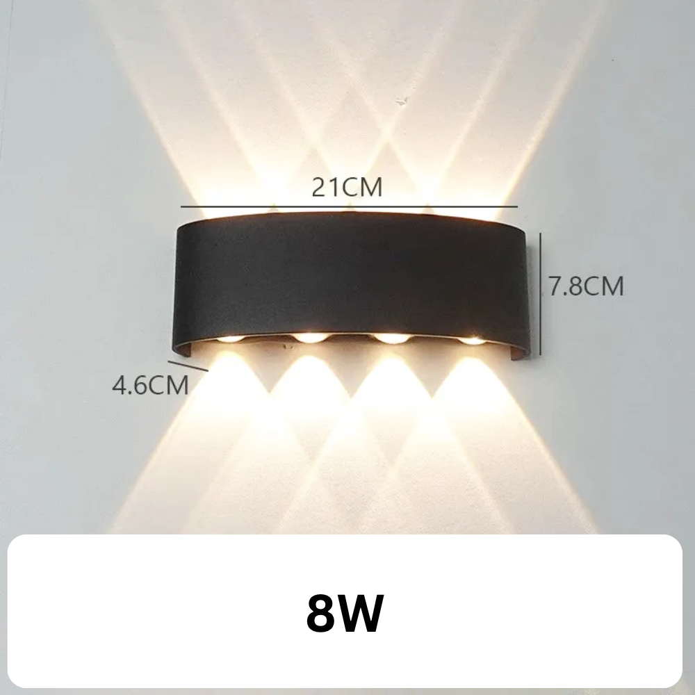 Applique Murale LED Moderne – Extérieur - Étanche IP65 - Allée et Jardin (Andromeda) - LUMICONCEPT