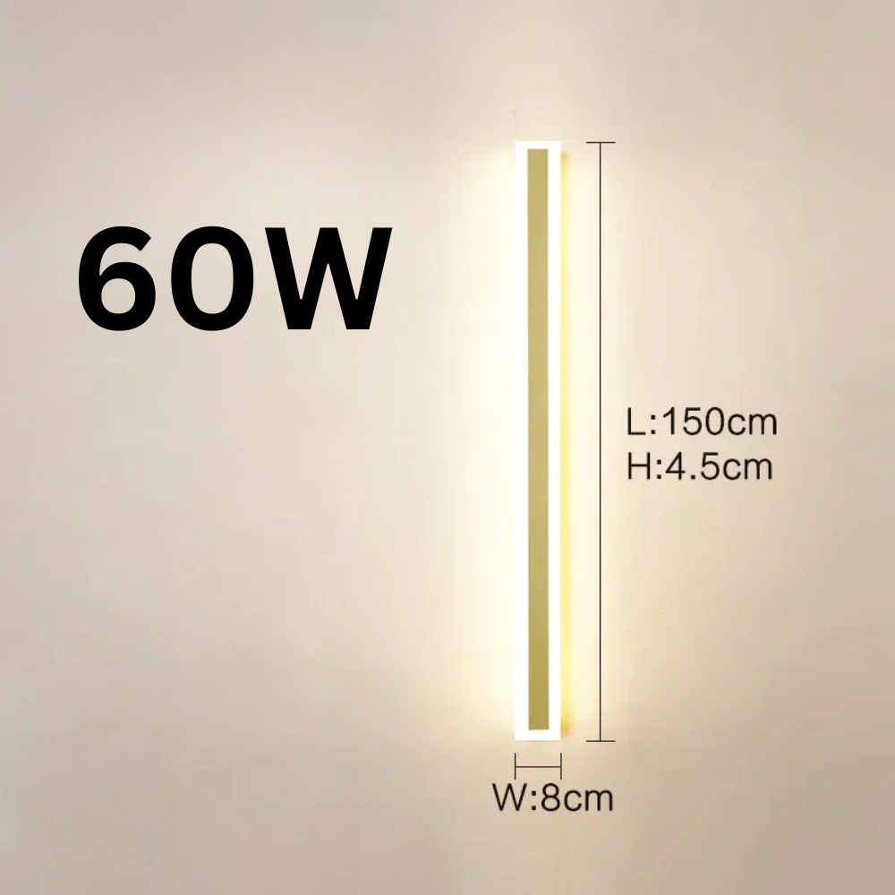 Applique Murale LED Extérieure – Étanche IP65, Longue Lampe pour Couloir, Escalier, Balcon, Entrée et Jardin (Cassiopeia) - LUMICONCEPT