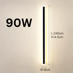 Applique Murale LED Extérieure – Étanche IP65, Longue Lampe pour Couloir, Escalier, Balcon, Entrée et Jardin (Cassiopeia) - LUMICONCEPT