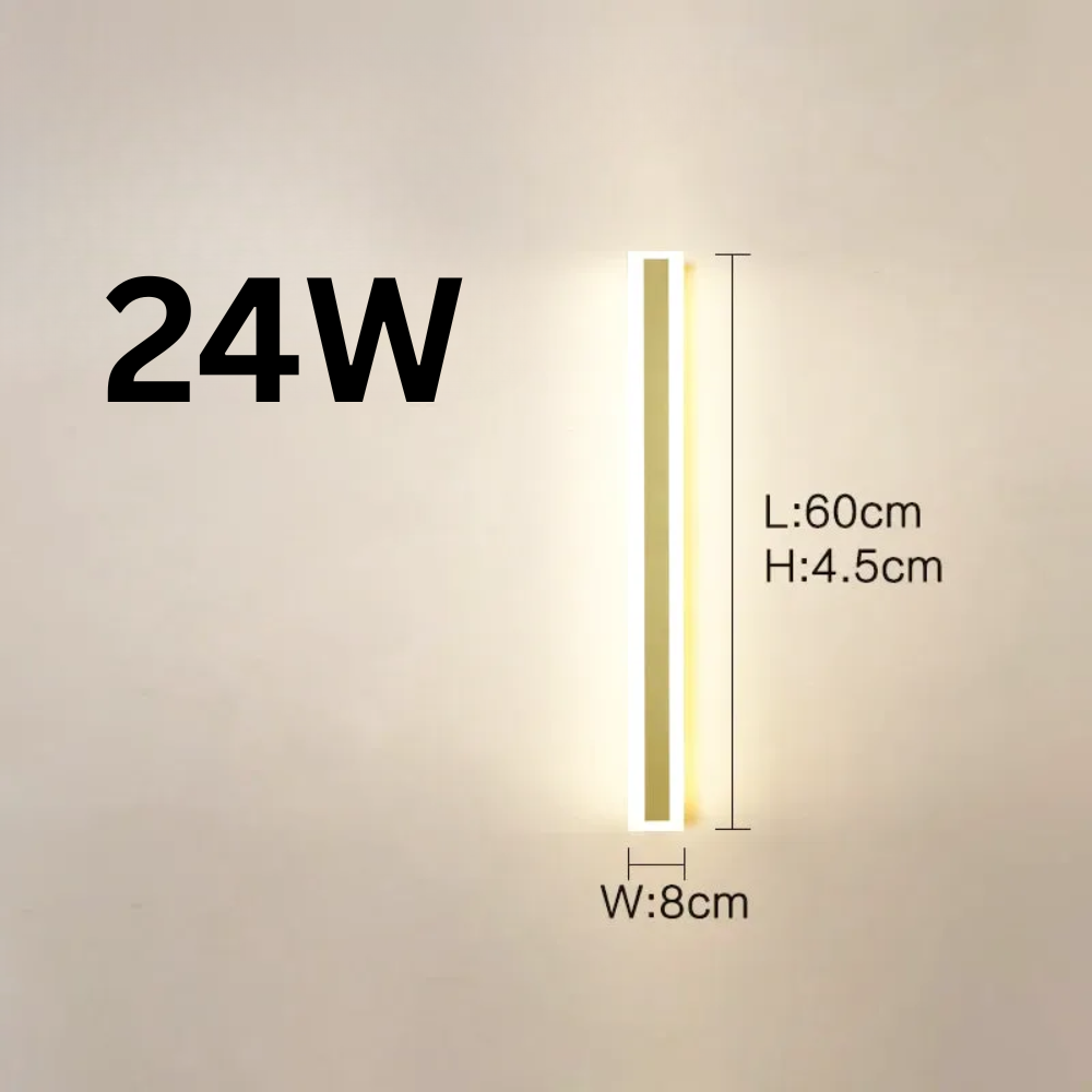 Applique Murale LED Extérieure – Étanche IP65, Longue Lampe pour Couloir, Escalier, Balcon, Entrée et Jardin (Cassiopeia) - LUMICONCEPT