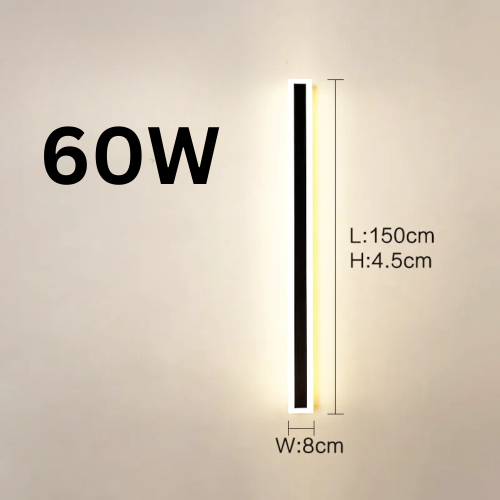 Applique Murale LED Extérieure – Étanche IP65, Longue Lampe pour Couloir, Escalier, Balcon, Entrée et Jardin (Cassiopeia) - LUMICONCEPT