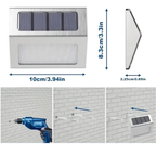 Applique Murale Solaire LED 6 Lumières – Étanche IP65 en Acier Inoxydable pour Escaliers, Jardins et Clôtures (Spica) - LUMICONCEPT