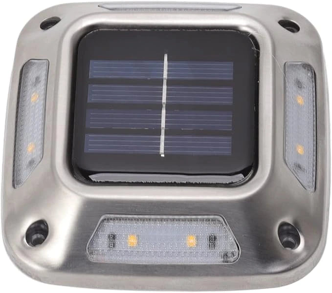 Lot de 4 Spots Solaires LED Extérieurs 8LED – Étanches IP65, Sans Fil, Idéals Allées, Escaliers & Terrasses (Cygnus) - LUMICONCEPT