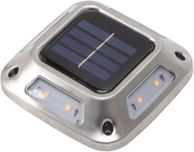 Lot de 4 Spots Solaires LED Extérieurs 8LED – Étanches IP65, Sans Fil, Idéals Allées, Escaliers & Terrasses (Cygnus) - LUMICONCEPT