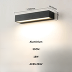 Applique Murale LED Extérieure – Étanche IP65, Aluminium, Décoration Porche, Maison et Garage (Hydra) - LUMICONCEPT