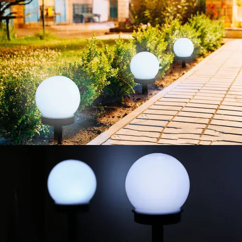 Balise Lampe Solaire LED Extérieure – Ampoule Étanche, Éclairage Jardin et Allée (Orion)
