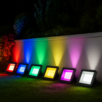 Projecteur LED RGB Extérieur 150W avec Télécommande – Étanche IP66 (Orion) LUMICONCEPT