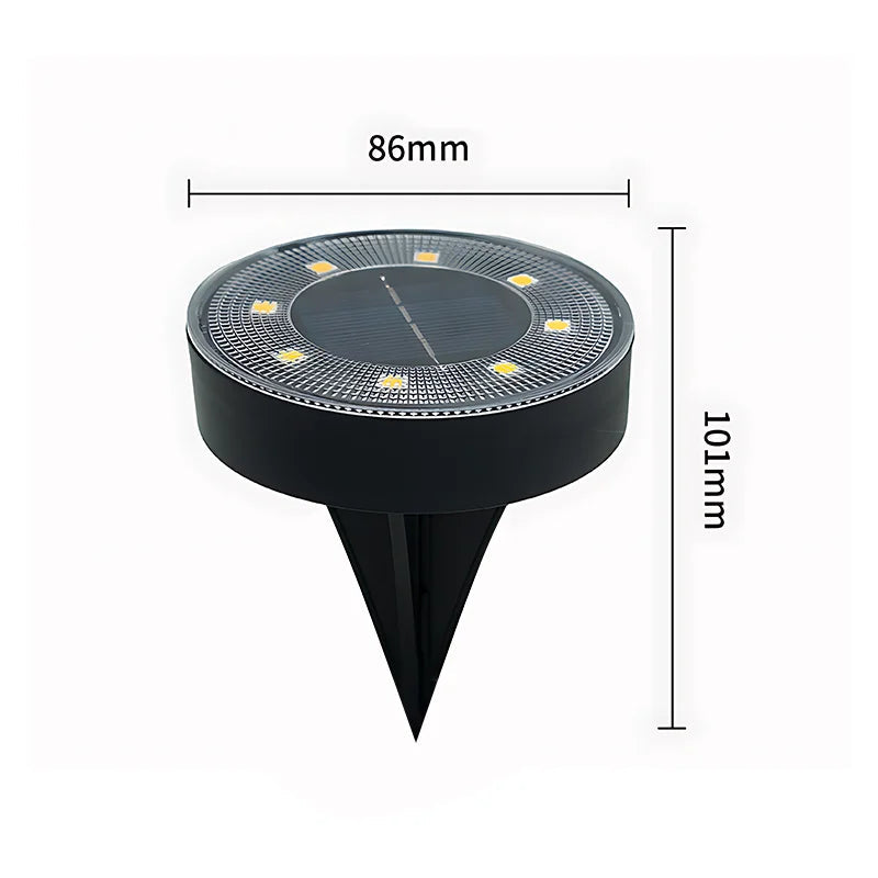 Spot Solaire LED Encastré – Étanche IP68, Éclairage de Jardin, Pelouse et Terrasse (Cassiopeia) LUMICONCEPT