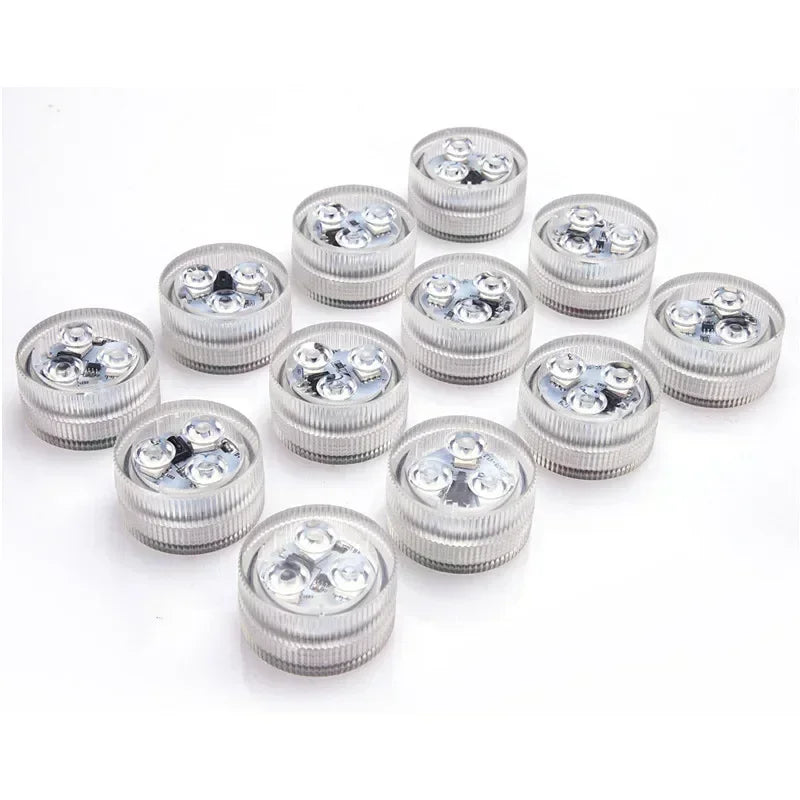 Lampes LED sous-marines à piles – IP68, 16 couleurs avec télécommande, lumière submersible RGB pour piscine et fêtes - LUMICONCEPT