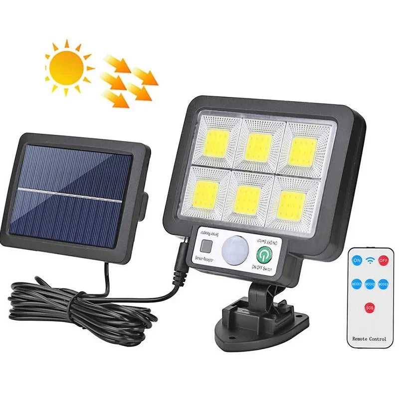 Projecteur Murale Solaire LED Fendue avec Capteur PIR – 3 Modes, Étanche IP65 pour Jardin et Sécurité Extérieure (Vega) LUMICONCEPT