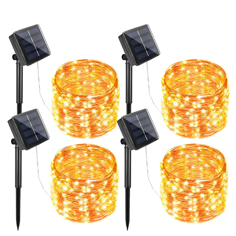 Guirlande Solaire LED Extérieure – Étanche IP65, Décoration Jardin, Terrasse et Fêtes (Phoenix) LUMICONCEPT