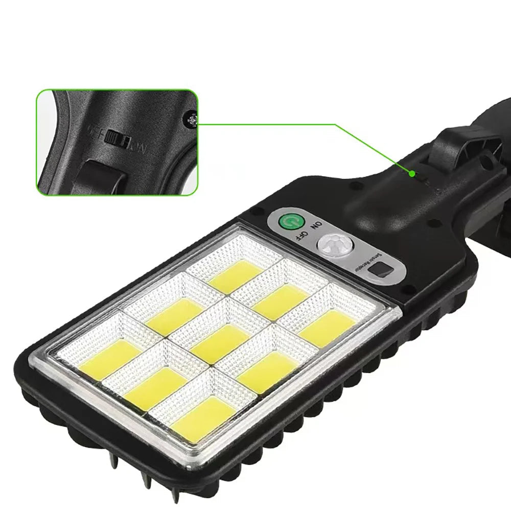 Projecteur Murale Solaire LED – 3 Modes avec Détection de Mouvement, Étanche IP55 (Bellatrix) LUMICONCEPT
