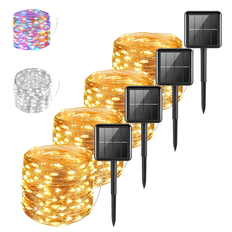 Guirlande Solaire LED Extérieure – Étanche IP65, Décoration Jardin, Terrasse et Fêtes (Phoenix) LUMICONCEPT