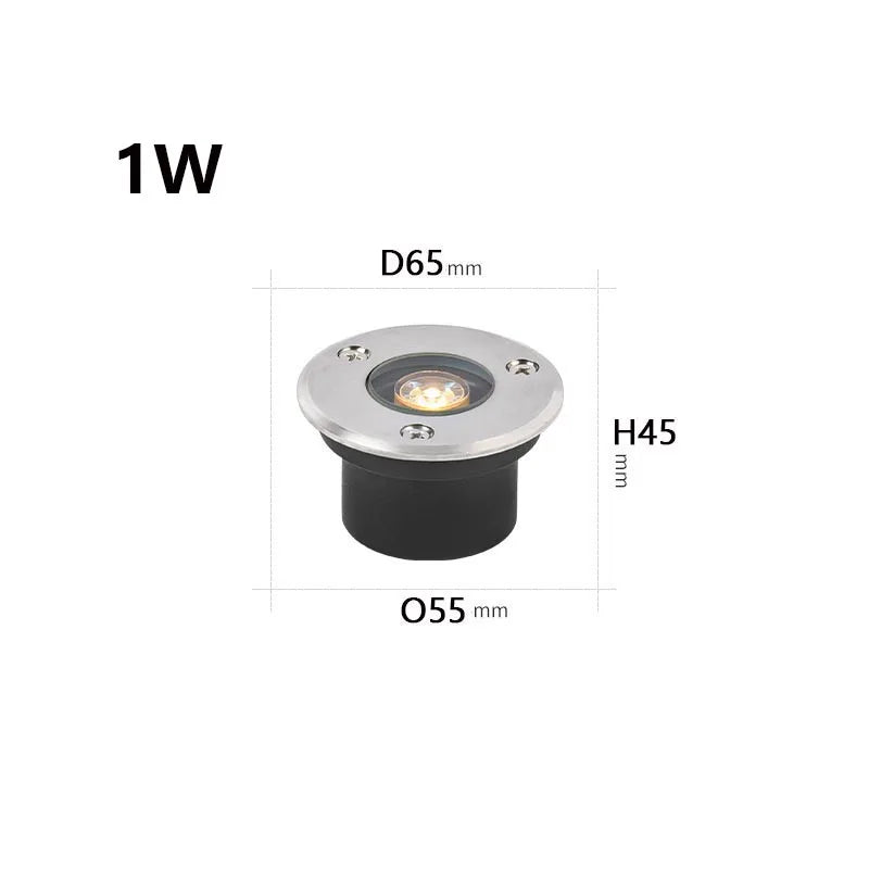 Spot LED Encastrable Extérieur 1W IP67 Étanche – Lumière SouterrainSpot LUMICONCEPT