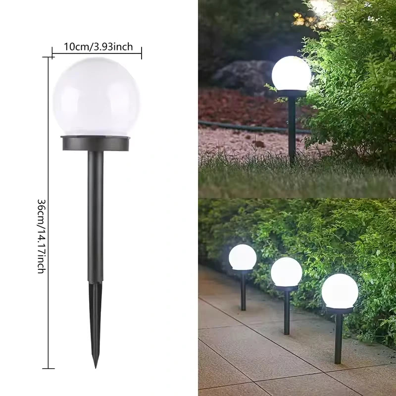 Balise Lampe Solaire LED Extérieure – Ampoule Étanche, Éclairage Jardin et Allée (Orion)