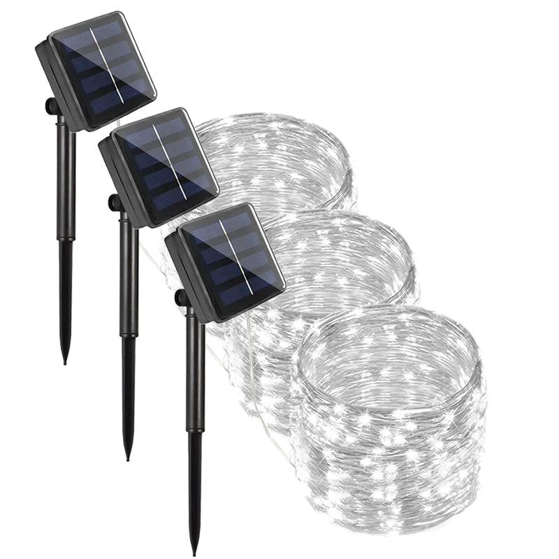 Guirlande Solaire LED Extérieure – Étanche IP65, Décoration Jardin, Terrasse et Fêtes (Phoenix) LUMICONCEPT