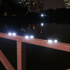 Lot de 4 Spots Solaires LED Extérieurs 8LED – Étanches IP65, Sans Fil, Idéals Allées, Escaliers & Terrasses (Cygnus) - LUMICONCEPT