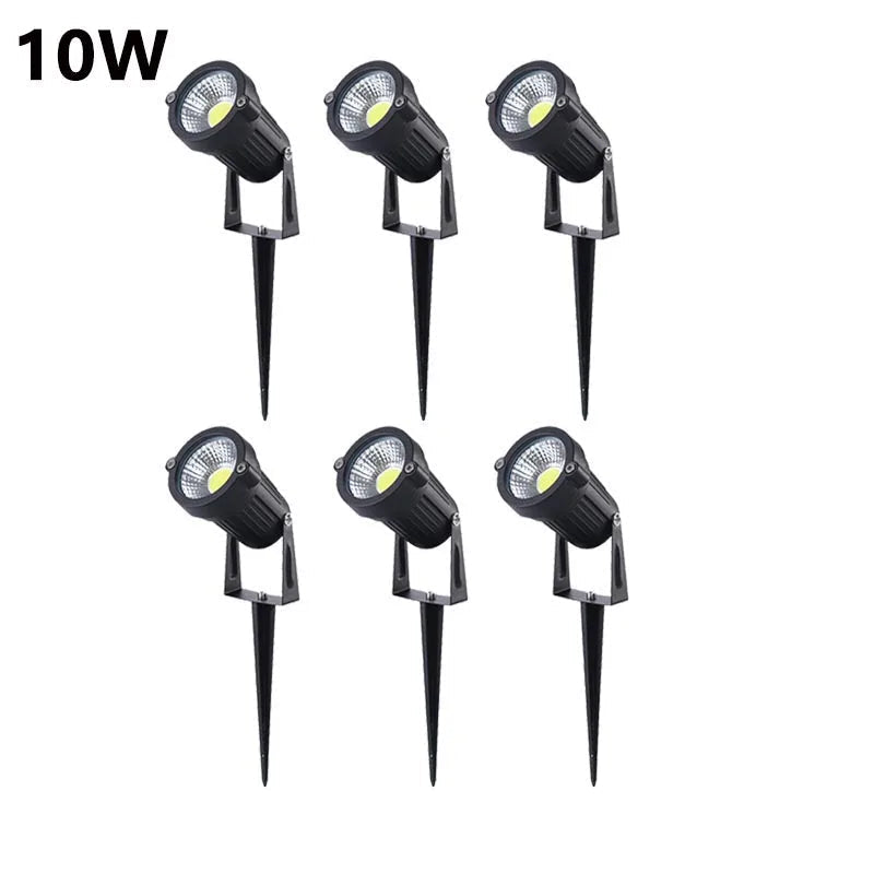 Projecteur LED de Jardin sur Piquet 10W – Étanche IP65, Éclairage Extérieur AC/DC (Lyra) LUMICONCEPT