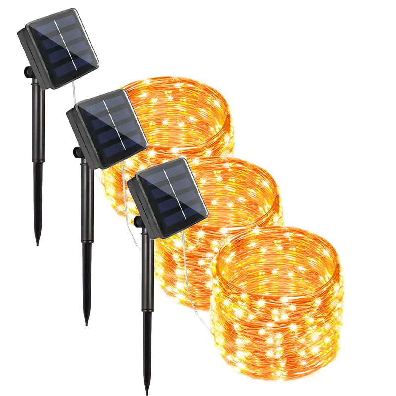 Guirlande Solaire LED Extérieure – Étanche IP65, Décoration Jardin, Terrasse et Fêtes (Phoenix) LUMICONCEPT