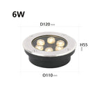 Spot LED Encastrable Extérieur 6W IP67 Étanche – Lumière Souterraine pour Jardin & Allée (Andromeda) LUMICONCEPT