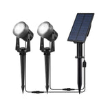 Lot de 2 Projecteurs Solaires LED Extérieur 3000K/6000K – Étanche IP65 (Draco) LUMICONCEPT