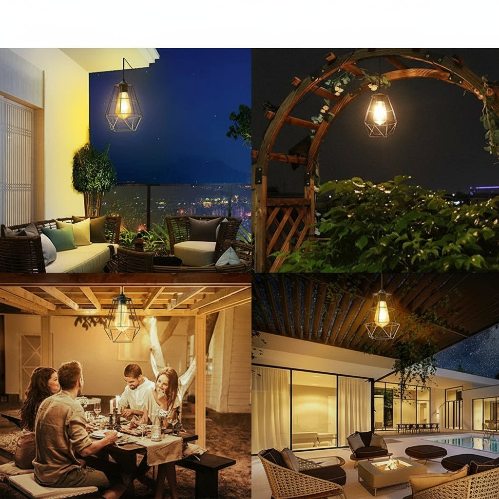 Suspension Solaire LED – 180 LED Ultra-Lumineuses, Télécommande, 5 Modes, Étanche IP65 (Cassiopeia) LUMICONCEPT