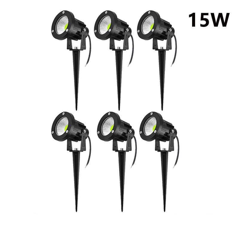 Projecteur LED de Jardin sur Piquet 15W – Étanche IP65, Éclairage Extérieur AC/DC (Cygnus) LUMICONCEPT