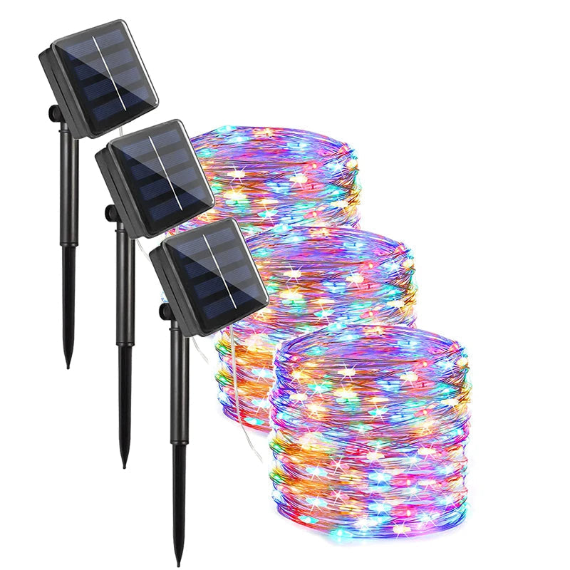 Guirlande Solaire LED Extérieure – Étanche IP65, Décoration Jardin, Terrasse et Fêtes (Phoenix) LUMICONCEPT