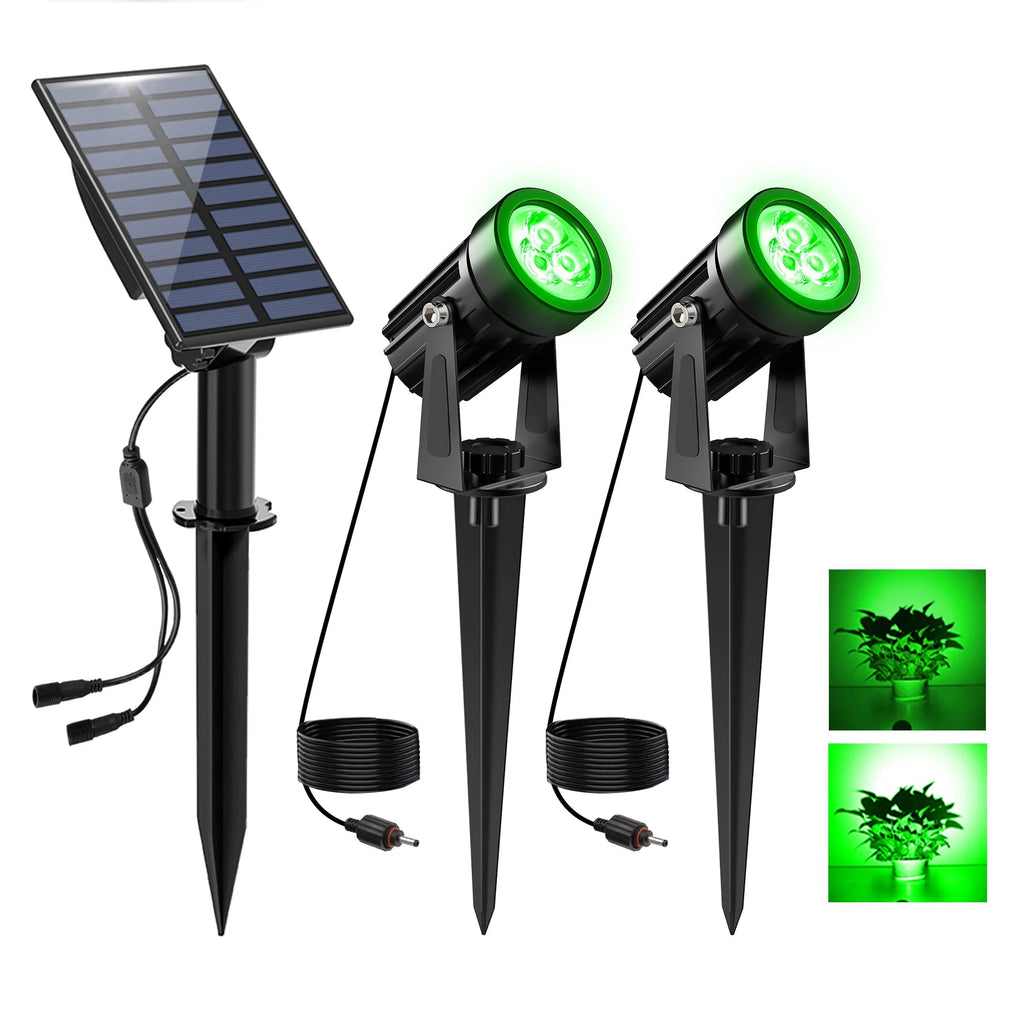 Projecteur Solaire LED Vert – Super Lumineux, Étanche IP65 (Lyra) LUMICONCEPT