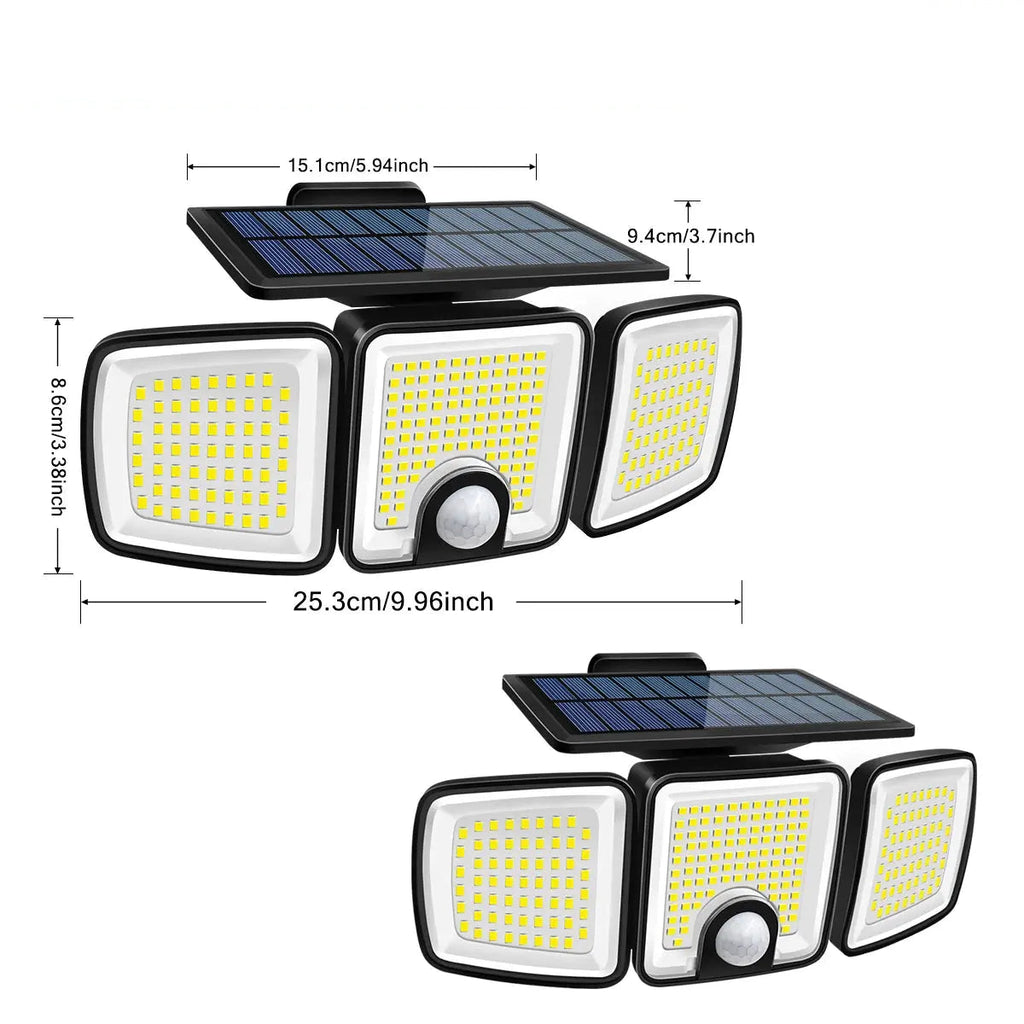 Dimensions de l'applique solaire