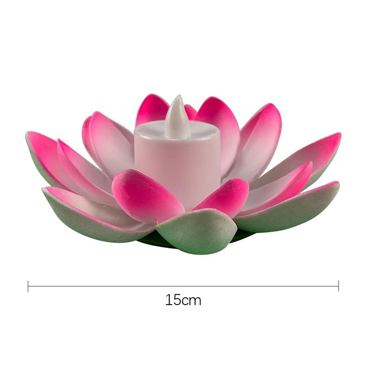 Veilleuse flottante Lotus LED – Double pétale, 7 couleurs, décoration piscine & étang - LUMICONCEPT