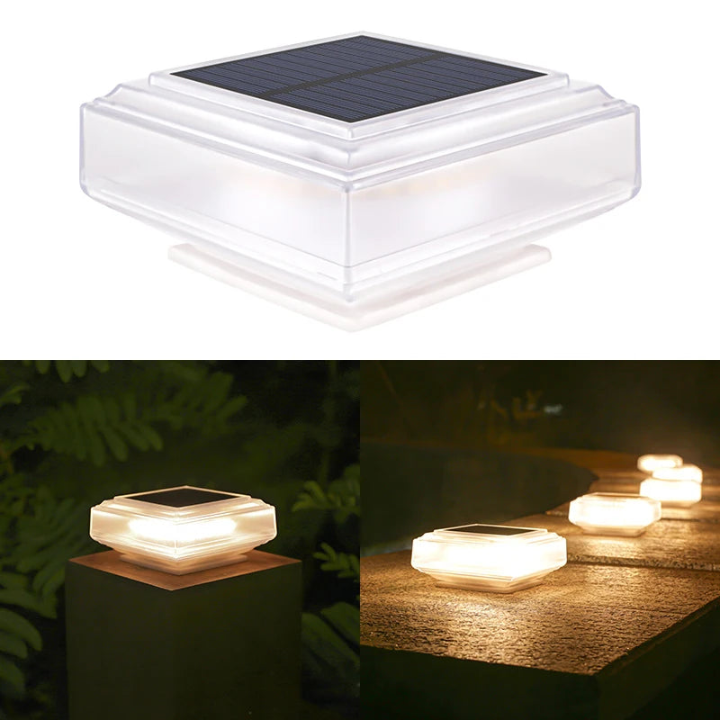 Lumière de Pilier Solaire LED 30LED – Étanche IP65 pour Poteaux de Clôture et Jardin (Carina) LUMICONCEPT