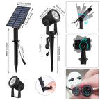 Lot de 2 Projecteurs Solaires LED Extérieur 3000K/6000K – Étanche IP65 (Draco) LUMICONCEPT