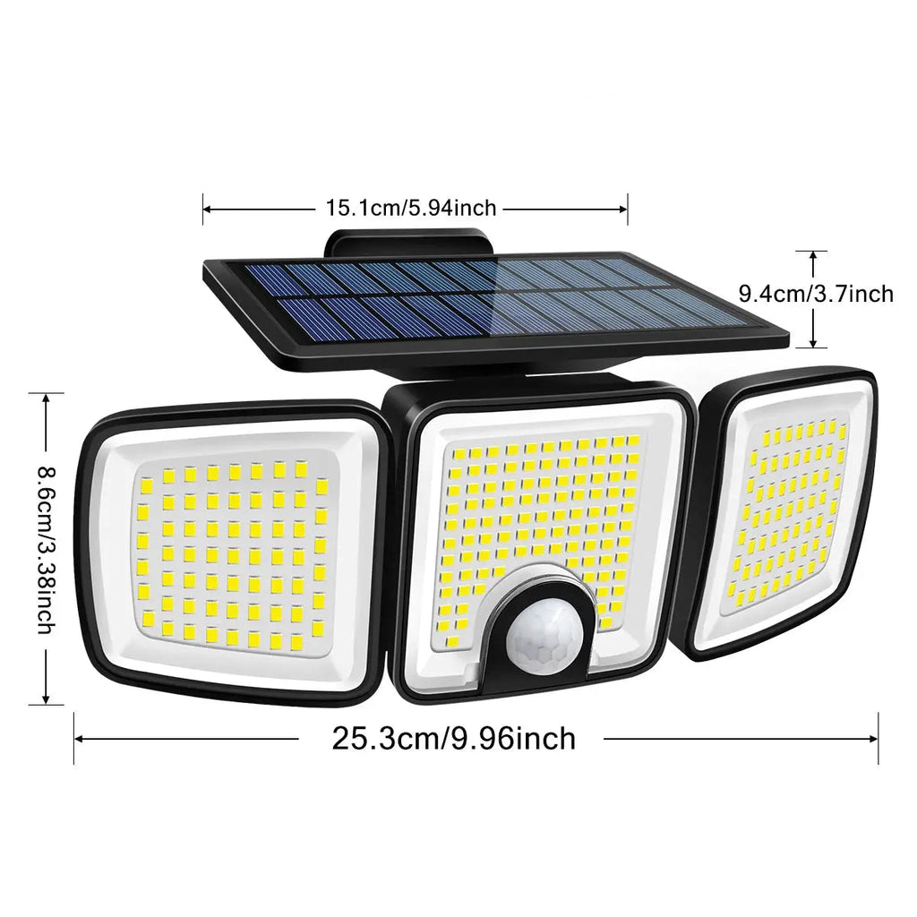 Applique solaire dimensions