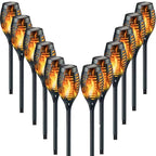 Lampe Solaire Torche LED Flamme Vacillante – Étanche IP65 (Auriga) LUMICONCEPT