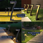 Lot de 4/8 Lampes Solaires LED Extérieures – Éclairage Jardin & Allée Étanche IP65 (Hydra) - LUMICONCEPT