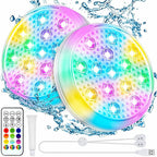 Lumières LED submersibles rechargeables avec télécommande – IP68 étanche, flottantes et à couleur changeante - LUMICONCEPT