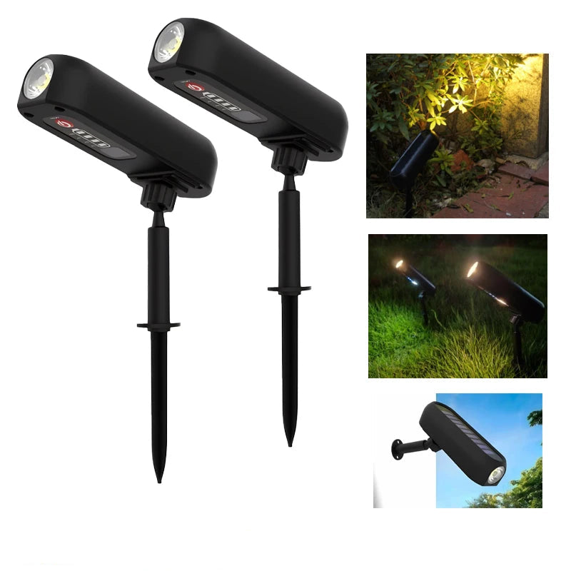 Projecteur Solaire LED avec Rétroéclairage – Étanche IP65, 2 Modes, Installation Murale ou au Sol (Cygnus) LUMICONCEPT